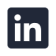 Icône du logo LinkedIn sur fond sombre.